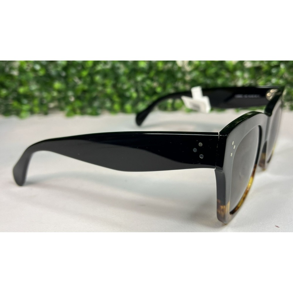 CELIINE CL4004IN 05K Women Black Square Polarized Sunglasses 50-22-150 - Picture 7 of 14